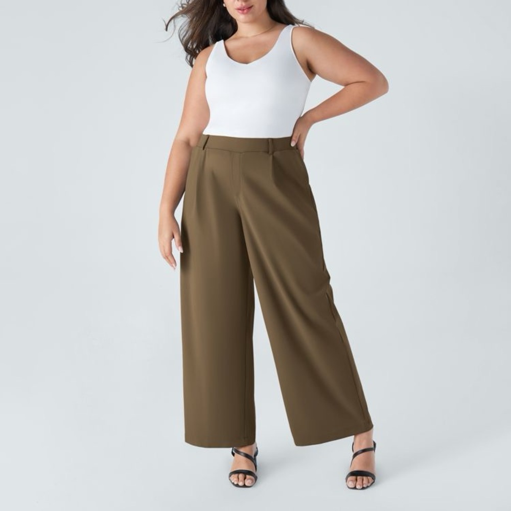 Halara Flex DayStretch High Waisted Pocket Straight Leg Pants - Picture 2 of 12